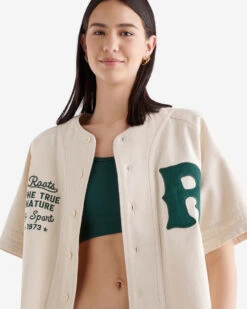 Athletics Flannel Baseball Top -Cloveras Fashion Shop 27060002 H27 g