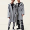 Salt And Pepper Hooded Robe Gender Free
