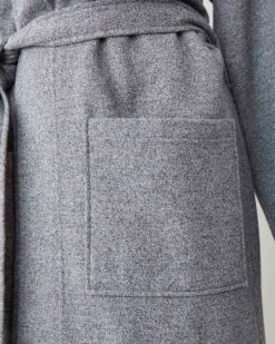 Salt And Pepper Hooded Robe Gender Free -Cloveras Fashion Shop 27180003 008 g