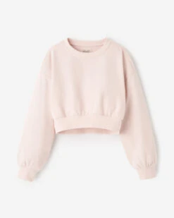 Girls Warm-Up Bubble Crew Sweatshirt -Cloveras Fashion Shop 29010028 A61 c