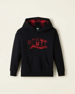 Kids Plaid Applique Kanga Hoodie -Cloveras Fashion Shop 29030453 001 c