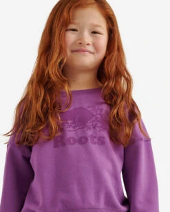 Girls Cozy Cooper Relaxed Crew Sweatshirt