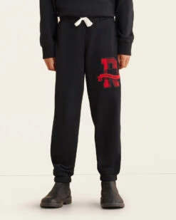 Kids Plaid Applique Sweatpant