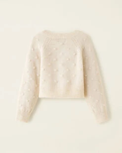 Toddler Girls Pom Pom Cardigan -Cloveras Fashion Shop 31050026 A17 b