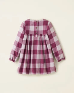 Toddler Girls Park Plaid Dress -Cloveras Fashion Shop 31100057 752 b