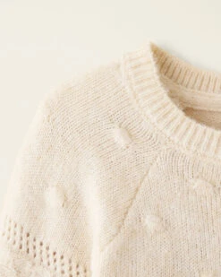 Toddler Girls Pom Pom Sweater Dress -Cloveras Fashion Shop 31100073 A17 d