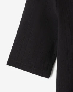 Pointelle Square Neck Short Sleeve T-shirt -Cloveras Fashion Shop 38020237 001 d