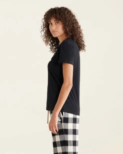 Womens Cooper Plaid T-shirt -Cloveras Fashion Shop 38031015 001 c