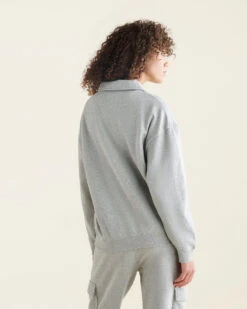 Organic Cooper Relaxed Polo Sweatshirt -Cloveras Fashion Shop 38040877 004 d