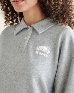 Organic Cooper Relaxed Polo Sweatshirt -Cloveras Fashion Shop 38040877 004 e