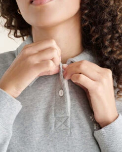 Organic Cooper Relaxed Polo Sweatshirt -Cloveras Fashion Shop 38040877 004 f