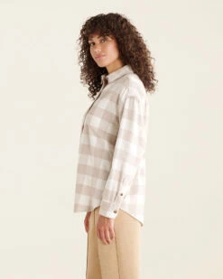 Park Plaid Relaxed Shirt -Cloveras Fashion Shop 38060119 027 c
