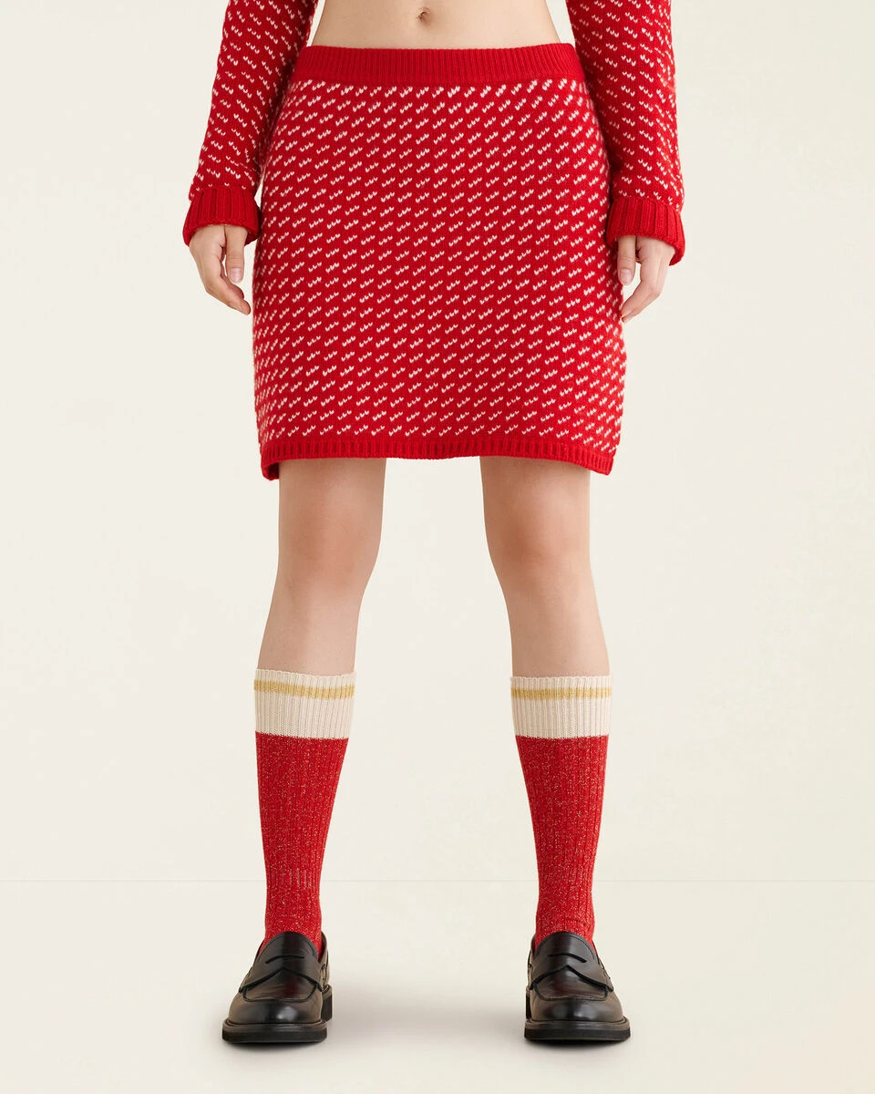 Falling Snow Mini Skirt 2 Falling Snow Mini Skirt - Image 2