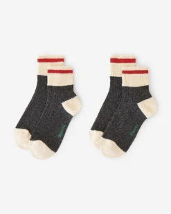 Adult Cotton Cabin Ankle Sock 2 Pack