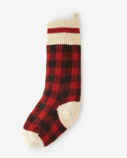 Park Plaid Knit Stocking