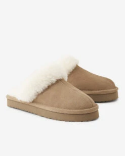 Womens Shearling Platform Slipper -Cloveras Fashion Shop 46020042 123 c
