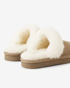 Womens Shearling Platform Slipper -Cloveras Fashion Shop 46020042 123 e