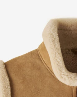 Shearling Vest -Cloveras Fashion Shop 49010047 Y24 c