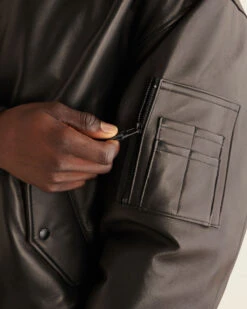 Ace Leather Flight Jacket Gender Free -Cloveras Fashion Shop 55010029 001 d