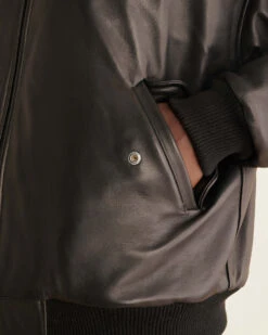 Ace Leather Flight Jacket Gender Free -Cloveras Fashion Shop 55010029 001 f