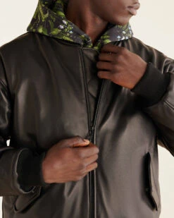 Ace Leather Flight Jacket Gender Free -Cloveras Fashion Shop 55010029 001 h