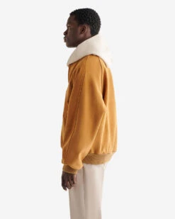 Gable Suede Bomber -Cloveras Fashion Shop 55010030 Y24 c