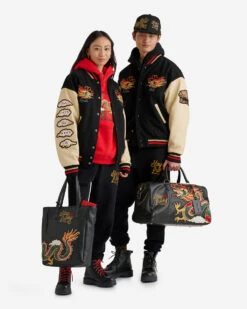 Roots X CLOT Lunar New Year Dragon Varsity Jacket