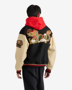 Roots X CLOT Lunar New Year Dragon Varsity Jacket -Cloveras Fashion Shop 55060013 19B c