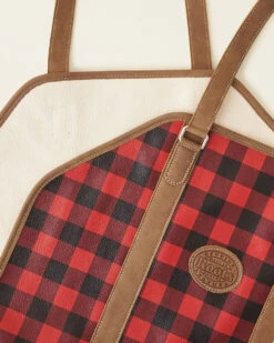Park Plaid Leather Log Carrier -Cloveras Fashion Shop 56080593 VV3 c