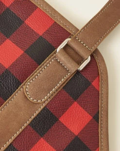 Park Plaid Leather Log Carrier -Cloveras Fashion Shop 56080593 VV3 d