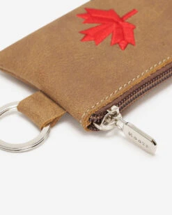 Maple Leaf Top Zip Pouch Tribe -Cloveras Fashion Shop 56100059 Y21 c