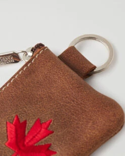 Maple Leaf Top Zip Pouch Tribe -Cloveras Fashion Shop 56100059 Y21 e